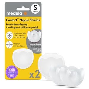 4 Medela Transparent Nipple Shield with Case